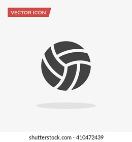 Volleyball Icon in trendy flat style isolated on grey background. Sport symbol for your web design, logo, UI. Vector illustration, EPS10.