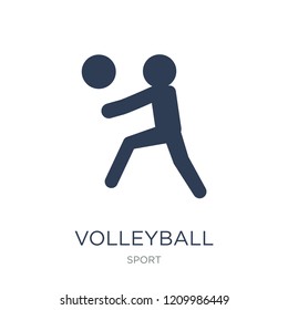Volleyball icon. Trendy flat vector Volleyball icon on white background from sport collection, vector illustration can be use for web and mobile, eps10