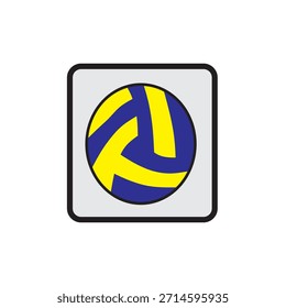 Volleyball-Symbol mit einzigartigem Aussehen