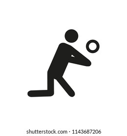Volleyball icon. Vector.