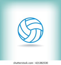  Volleyball icon vector, 