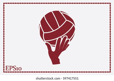 Volleyball Icon Vector.