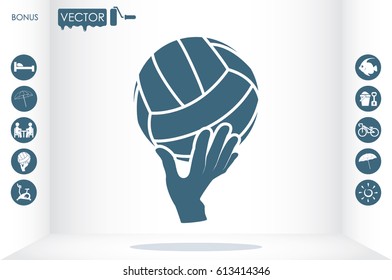 Volleyball Icon Vector
