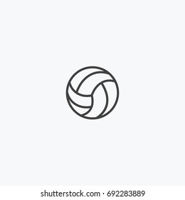 Volleyball icon vector, can be used for web and mobile design