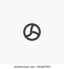 Volleyball icon vector, can be used for web and mobile design