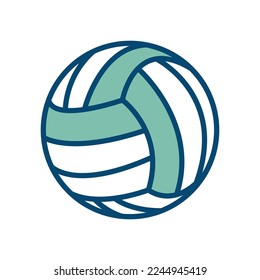 volleyball icon vector design template in white background