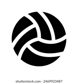 ícono de voleibol. ícono de glifo de Vector para tu Sitio web, móvil, presentación y diseño de logotipo.