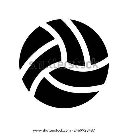 volleyball icon. vector glyph icon for your website, mobile, presentation, and logo design.