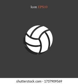 Volleyball Icon. Vector illustration EPS 10.