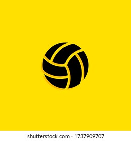Icono de voleibol. Ilustración del vector EPS 10.