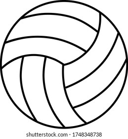 Volleyball icon vector illustration.  Play competition