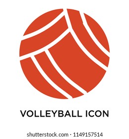 Volleyball icon vector isolated on white background for your web and mobile app design, Volleyball logo concept