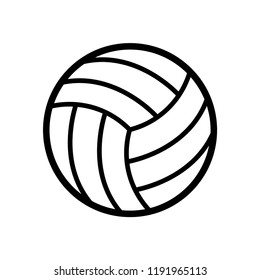 Volleyball icon vector logo template