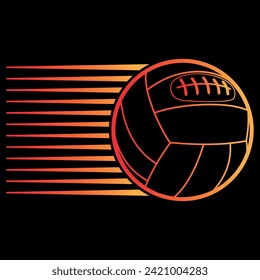 Plantilla de logotipo vectorial de icono de voleibol