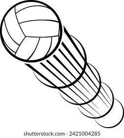 Volleyball icon vector logo template