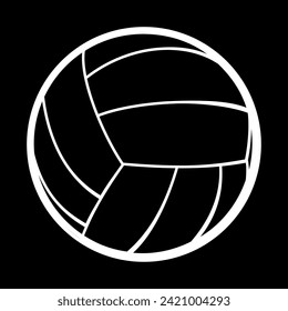 Volleyball-Symbol, Vektorgrafik-Logo-Vorlage