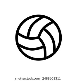 volleyball icon vector on white background