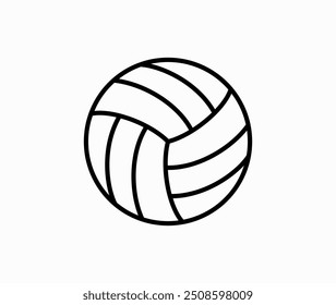 Icono de voleibol Vector sobre fondo blanco