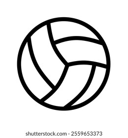 volleyball icon vector on white background