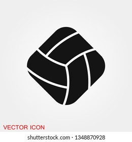 Volleyball icon vector sign symbol for design