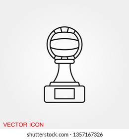 Volleyball icon vector sign symbol for design