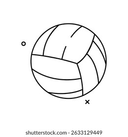 Volleyball Icon vector stock illustration