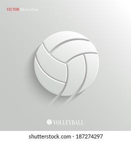 Volleyball icon - vector web illustration, easy paste to any background