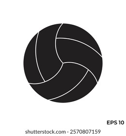 volleyball illustration flat icon vector