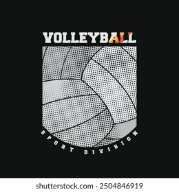 Volleyball illustration and typography, perfect for t-shirts, hoodies, prints etc.