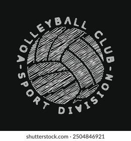 Volleyball illustration and typography, perfect for t-shirts, hoodies, prints etc.