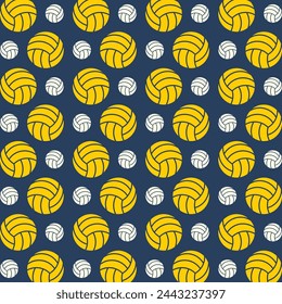 Volleyball incredible trendy colored repeating pattern vector illustration design