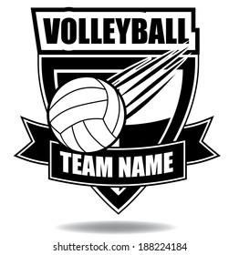 Similar Images, Stock Photos & Vectors of Volleyball insignia badge ...