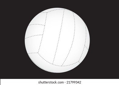 volleyball isolated on a black background