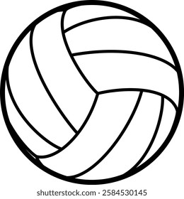 The volleyball isolated on white background