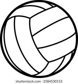 The volleyball isolated on white background