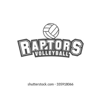 Volleyball Label Badge Logo Icon Sports Stock Vector (Royalty Free ...