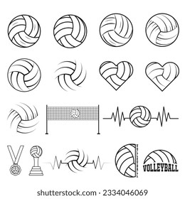 Volleyball Line Art Bundle, Volleyball Vector Bundle, Volleyball illustration Bundle, Sports Vector, Sports Line Art Bundle, Line Art, Sports illustration, illustration Clip Art, vector,
