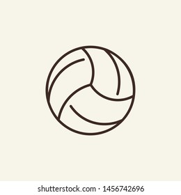 Volleyball line icon. Game, ball, player. Sport concept. Vector illustration can be used for topics like sport, outdoor activities, healthy lifestyle