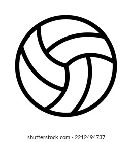 volleyball line icon illustration vector graphic