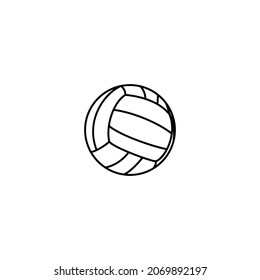 Volleyball-Linie, Vektorgrafik für Symbol, Symbol oder Logo