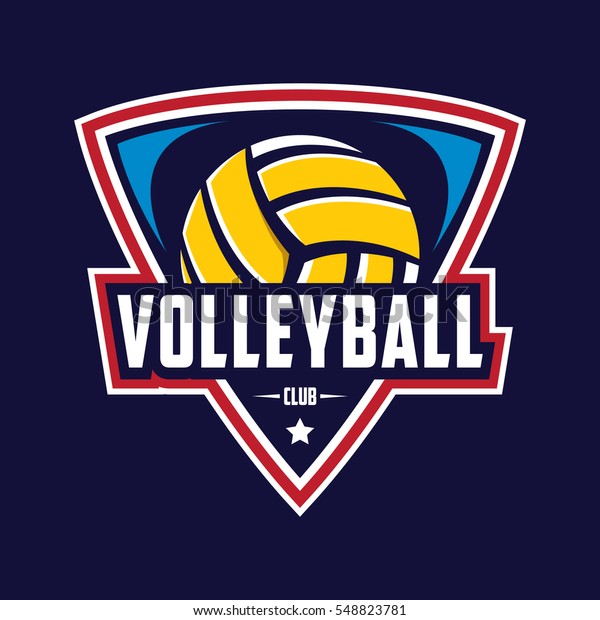 Volleyball Logo Stock Vector (Royalty Free) 548823781