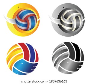 
A volleyball logo with an elephant as the prototype.