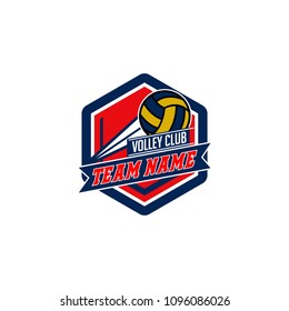 Volleyball logo, emblem  templates