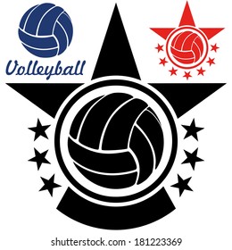 Volleyball. Logo. EPS 10. Vector illustration