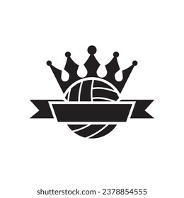 Volleyball logo icon design vector illustration