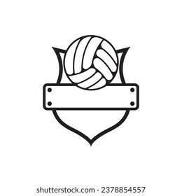 Icono de logotipo de voleibol - ilustración vectorial