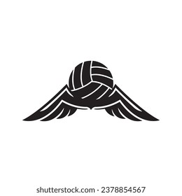 Volleyball logo icon design vector illustration