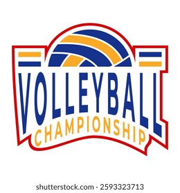 Volleyball logo inspirations. Sports volleyball icon vector