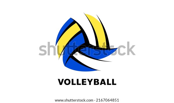 Volleyball logo\
isolated on white background, illustration Vector EPS 10, can use\
for  Volleyball Championship\
Logo