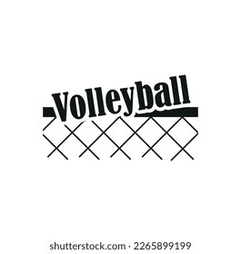 volleyball logo on white background.